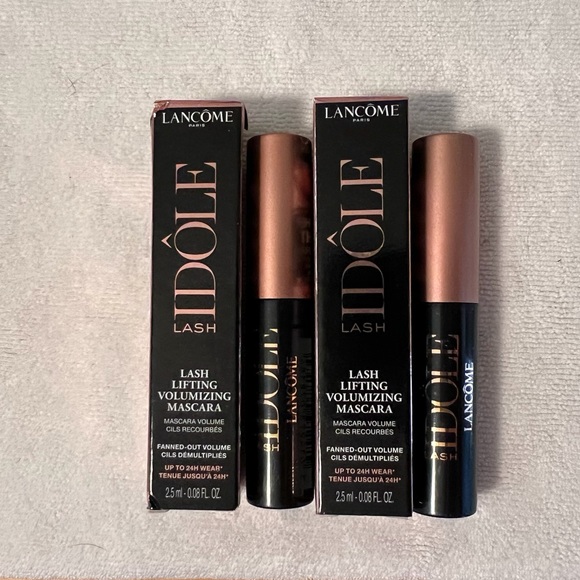 💋NIB💋 2 Deluxe Travel sized Lancôme Idole Mascaras in Black BRAND NEW!! - Picture 2 of 11